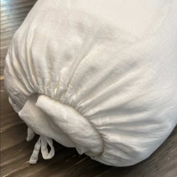 QUINCE EUROPEAN LINEN DUVET COVER SET KING/CAL KING IN IVORY - Picture 3 of 4